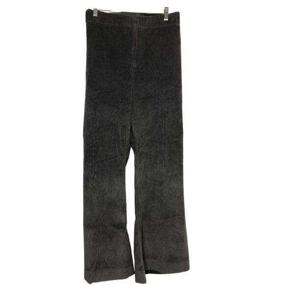 Treasure & Bond Corduroy Pant High Rise Wide Flare Leg Charcoal Gray NWT 20 - Picture 3 of 7